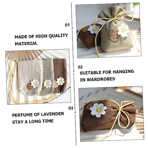 9 bolsas de saquito vacías portátiles con cordón lavanda miniatura 5