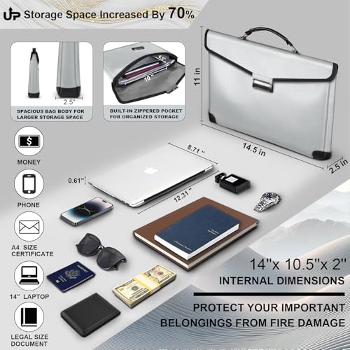 Fireproof & Waterproof Document Bag with Lock - $43.99 - Image 5