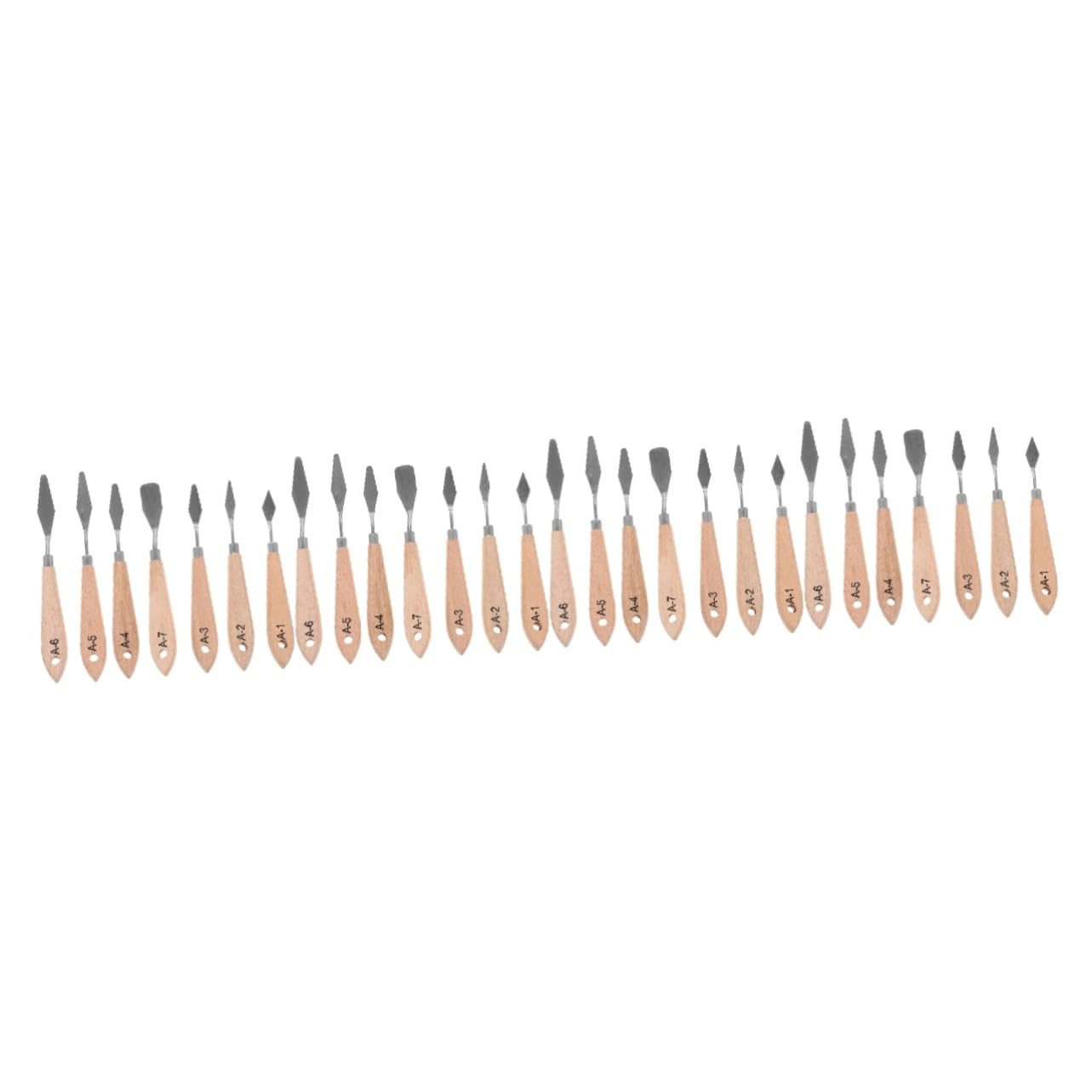 Uonlytech 4 ensembles Ensemble De Couteaux Pour Peinture À L'Huile Couteau À Peinture Grattoirs À Peinture Spatule De Couleur Couteau À Palette Grattoir À Peinture 7 pièces * 4