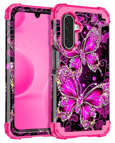 Coque Galaxy A17 5G phosphorescente rose vif antichoc intégrale durable Casetego