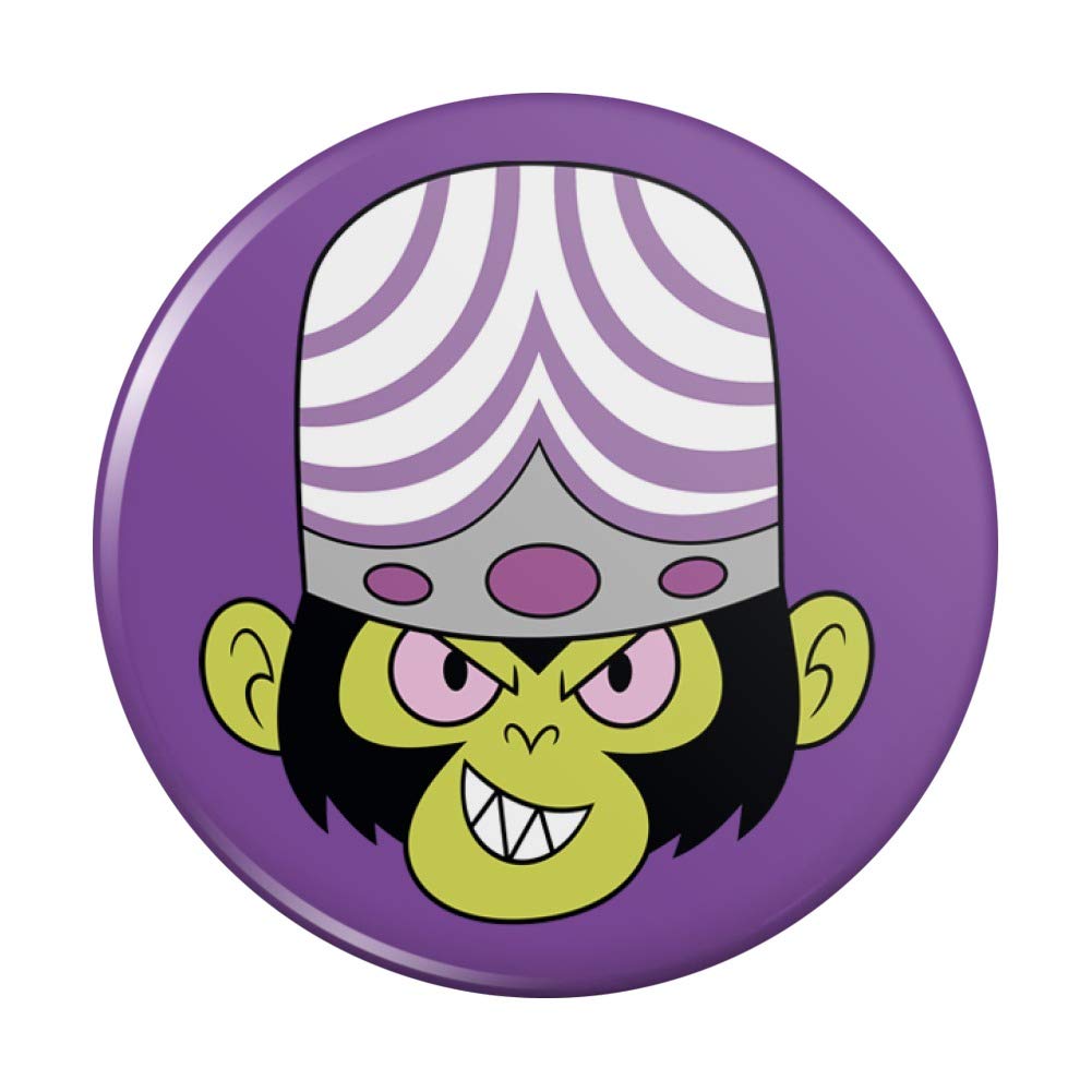 Powerpuff Girls Mojo Jojo Head Pinback Button Pin