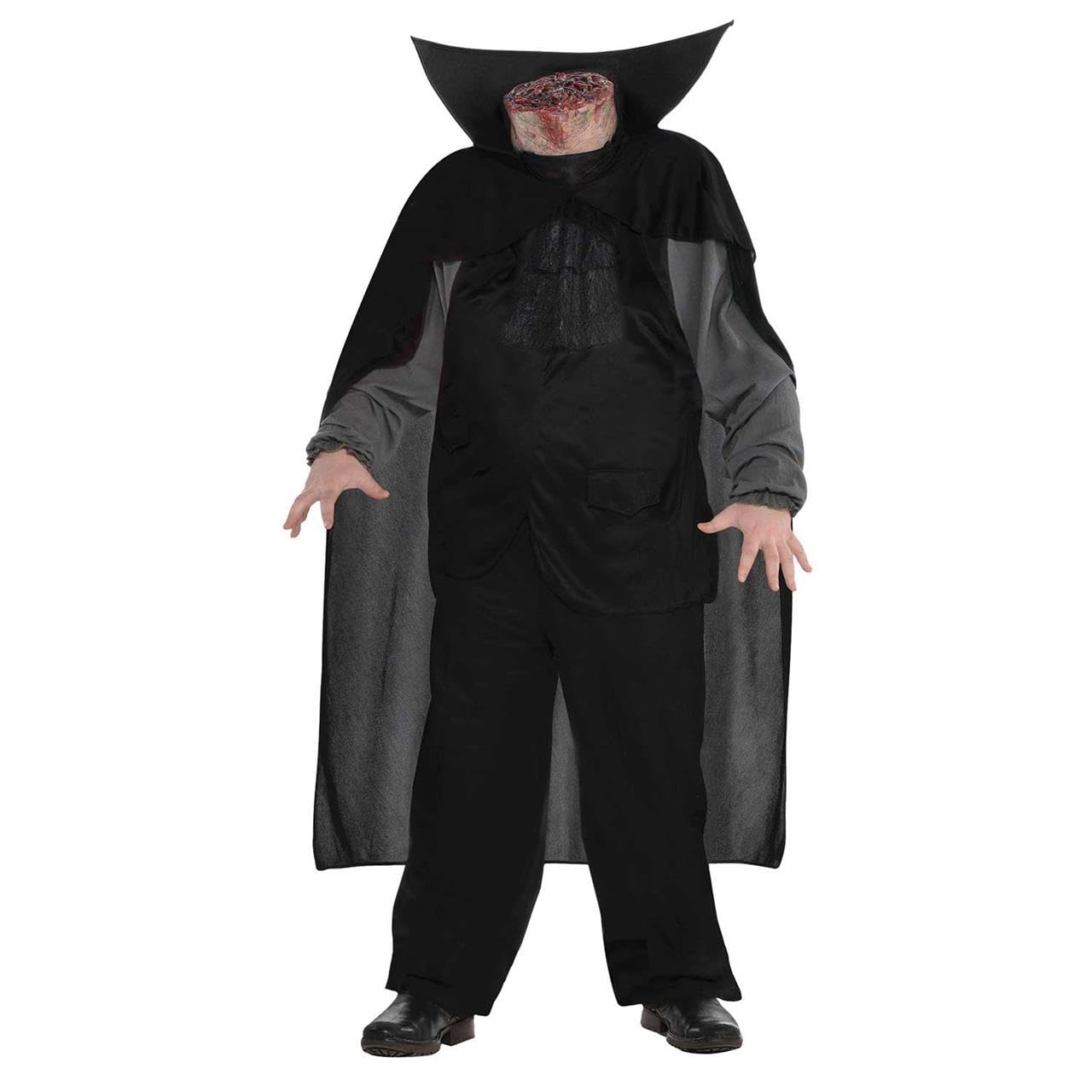 Amscan 9907335 dziecięcy kostium jeździecki bez głowy dla dzieci w wieku 6-8 lat), unisex dzieci, czarny