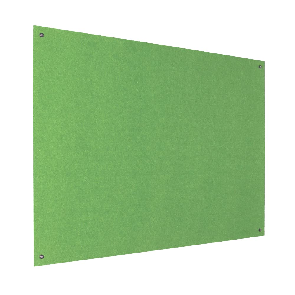 Frameless Notice Boards - Accent Colour Fabric - 1200mm x 900mm - Light Green