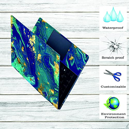 Image of Marbel D11 Top+Wrist Pad Vinyl Laptop Skin /Sticker /Cover for 14 Inches Laptops Laminated-Removable-HD Quality Compatible for Hp-Dell-Sony-Lenovo-Asus etc.(13.8x9.6 Inches)