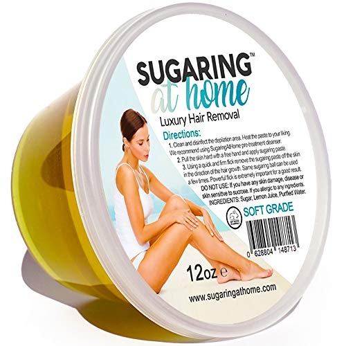 Sugaring Hair Removal Paste Soft for Strips, Bondage Technique for Legs, Arms, Chest 12oz