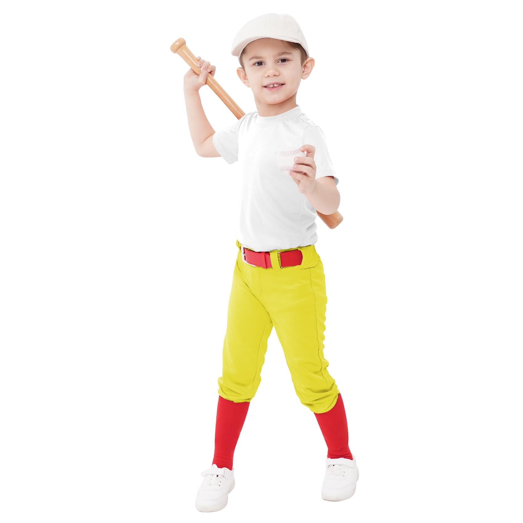 QBK 2T-17Y Toddler Baseball Pants Youth Softball Pants Kids Tee Ball Pants for Boy Girl - 60% off