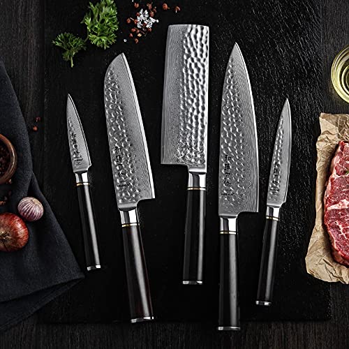 Set Cuchillos Cocina 5 Piezas Acero Aleado miniatura 7
