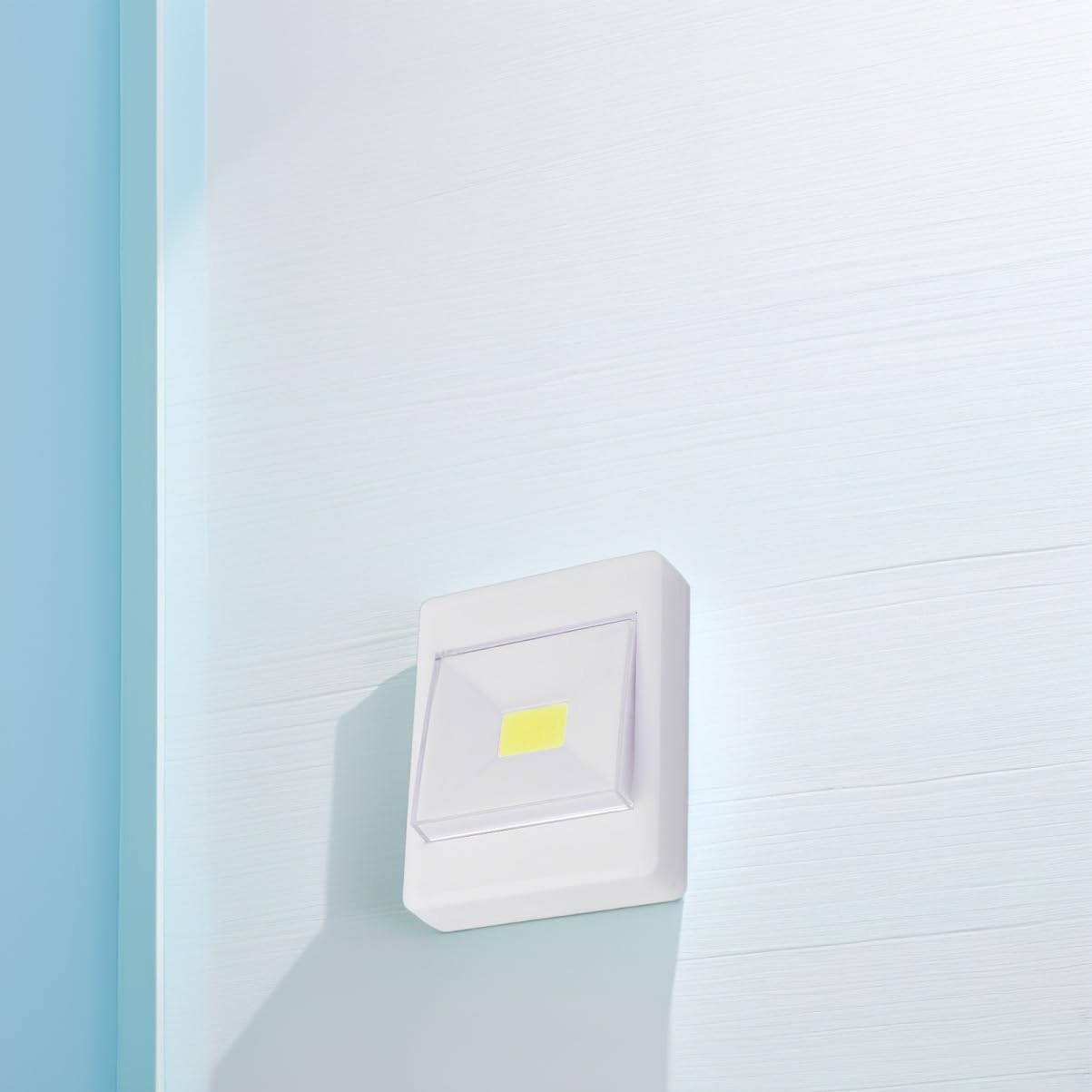 VILLCASE 4pcs Cob Led Wall Light Battery Operated Soft Light for Cabinets Closets Stairs and Pantries Eye Easy Installation Random Batteries Not Included