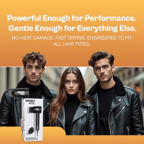Image of HeatSyncFusion Ionic Hair Dryer - Hair Blow Dryer with Fast-Drying Power - Includes Diffuser & Concentrator - Lightweight Ergonomic Design - Professional Styling Tools & Appliances