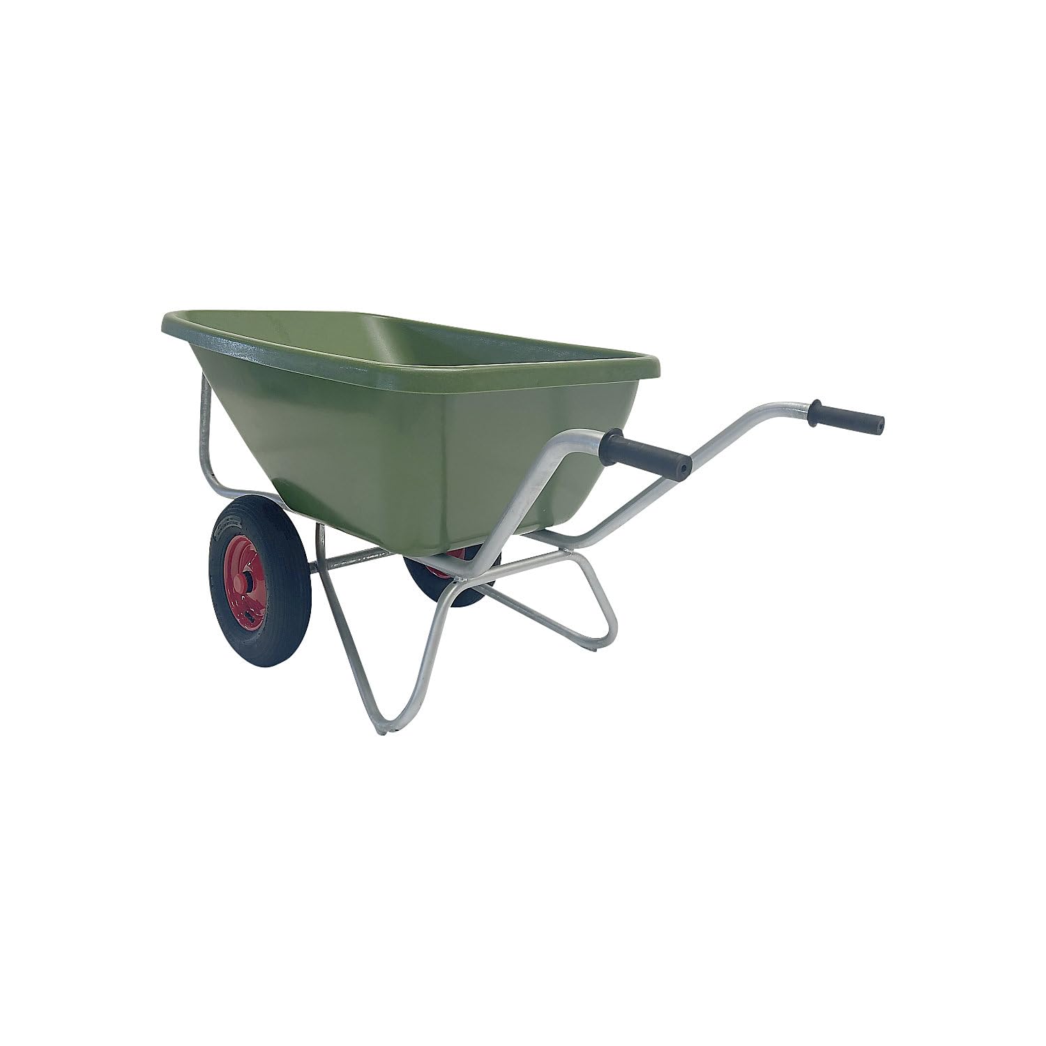 FRANKEL kaiserkraft | Brouette compacte BIG Ben | 180 l | 2 Roues | Vert | 2 Roues