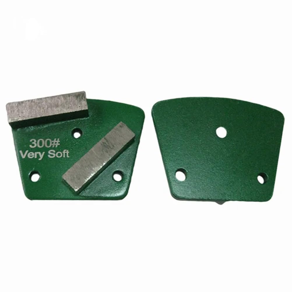 Grinding Disc for ASL05 Diamond Grinding Shoes Diamond Grinding Disc with Two Segments for Concrete and Terrazzo Floor 9 Pieces One Set (80#-M6-Soft Bond-9PCS)