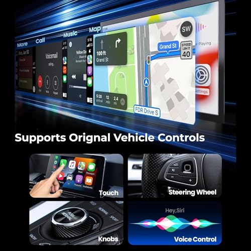 Image of Carlizem Wired to Wireless Android Auto & Carplay Adapter Cortex A7 Pro Processor| Quick Connection & Auto Reconnect | Bluetooth 5.4 & 5.8Ghz WiFi| 9 Months Warranty | Easy to Use & Setup