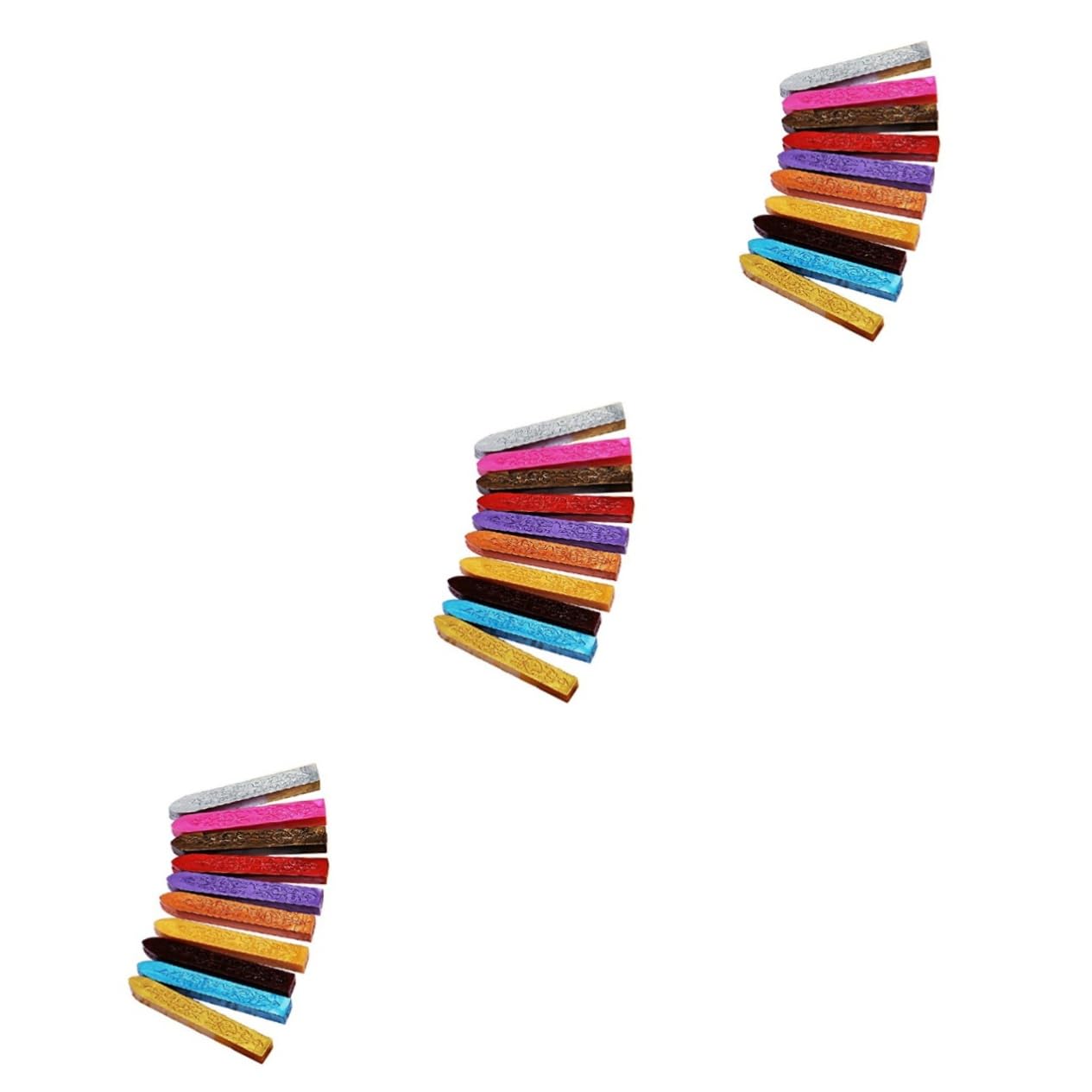 STOBOK 3stücke Farben Antike Geschnitzte Wachssticks Für Retro Vintage Siegelstempel Teiliges Stabil Docht Zum Versiegeln Von Briefen Und Flaschen