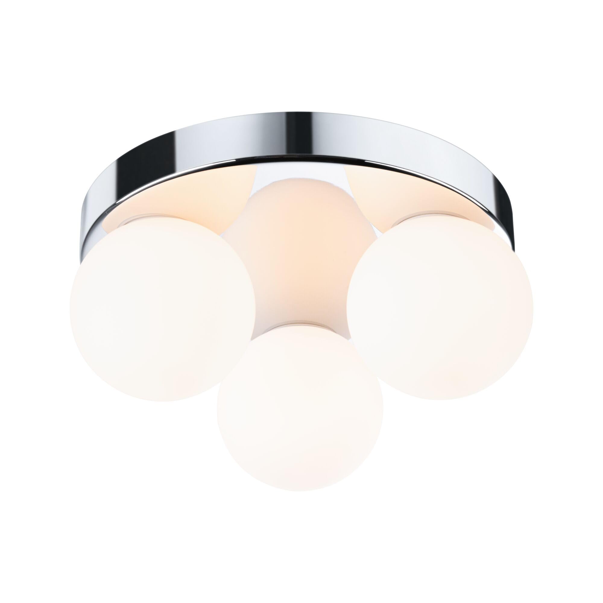 Paulmann 71062 Ceiling luminaire Selection Bathroom Gove IP44 G9 230V max. 3x20W dimmable Chrome, Satin Bathroom luminaire