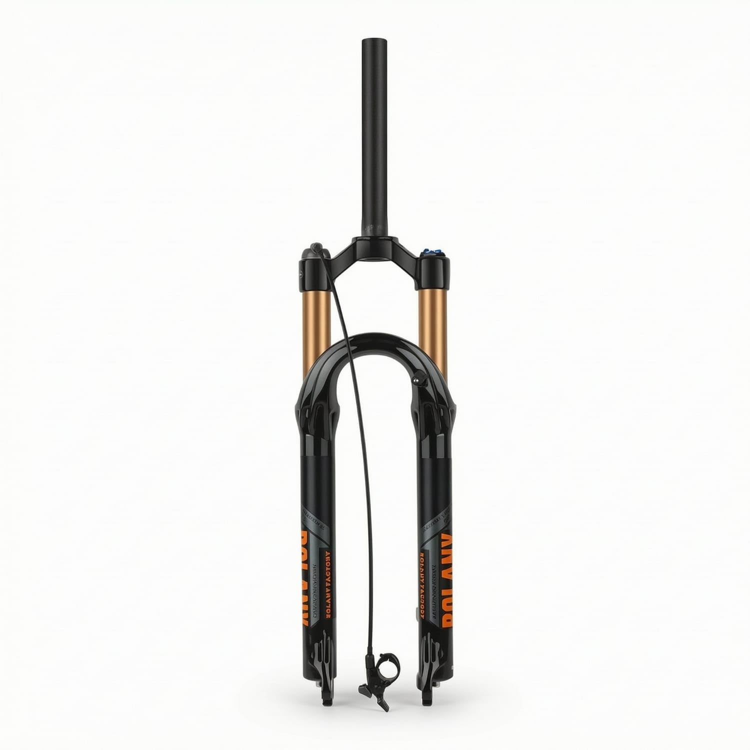 Aluminummagnesium Alloy Alloy Mountain Bike Air Fork Disc Brake Compatible Air Damping Fork Thread-Less Lightweight for Cyclists, Trail Riding, 29 Inch, Wire Black|Forks|Sporting Goods-image-3
