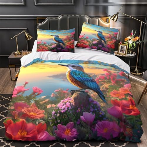 Housse de couette kangourou hypoallergique et résistante pour lit King