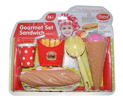 Preisvergleich Produktbild GOWI 456-21 Gourmet Set Sandwich, Lebensmittel zum Spielen