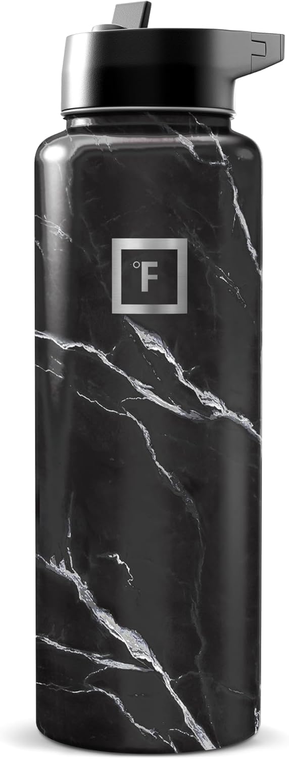 IRON °FLASK 40 oz Wide Mouth Water Bottle with Straw