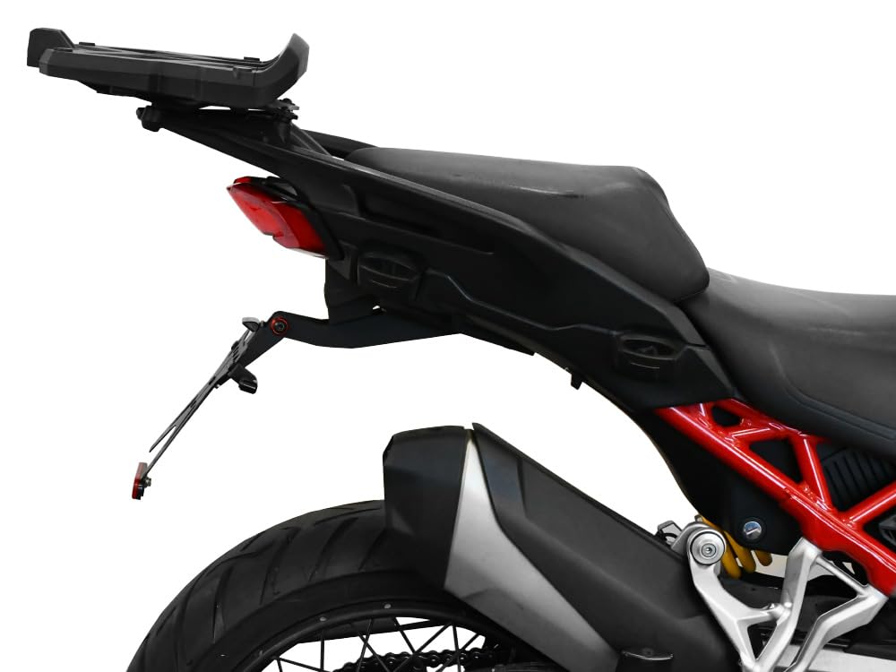 SEPTAR | PORTATARGA SPORTIVO REGOLABILE compatibile con DUCATI MULTISTRADA V4 2021-2025 (versione con radar) per frecce originali performance