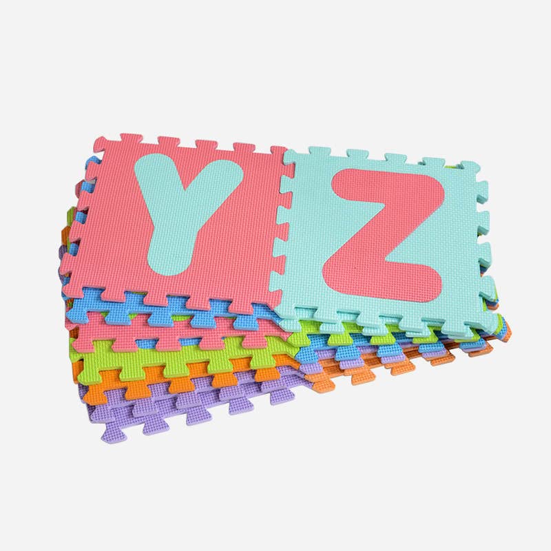 Miniatura 8 de Tapete de juego de espuma EVA suave con alfabeto para bebés, niños pequeños entrelazados, extra grueso, acolchado de 0.4 pulgadas, para gatear,
