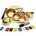 Tibetan Singing Bowl Set of 7 Himalayan Bowl Vajra Engraved Chakra bowl Authentic 7 metals Handmade in Nepal for Yoga, Chakra healing, Deep Relaxation Mindfulness