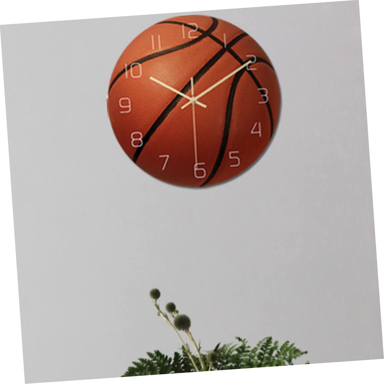 Artibetter Vintage Ball-Design Wanduhr - Retro Basketball-Dekor für Kinderzimmer - HeimKunst Stille 3D FußballUhrwerk