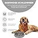 Outward Hound Antischlingnapf Hunde - Slow Feeder Hundenapf, für mehr Fressspaß, langsameres Fressen, beugt Blähungen vor, Rutschfester langlebiger Hunde Wasser- & Futternapf, Größe Mittel (Grau)