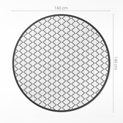 Tapis vinyle anti-rayure rond ø140 cm pour sol protégé