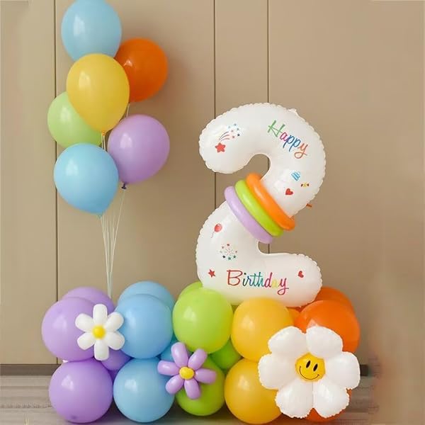 10数字 バルーン白 小きい誕生日 飾り付け10歳, 86cm白風船 数字10スウジ バルーン オオキイ 記念日/カーニバル/卒業式/プロポーズ/写真撮影用小道具 - 2