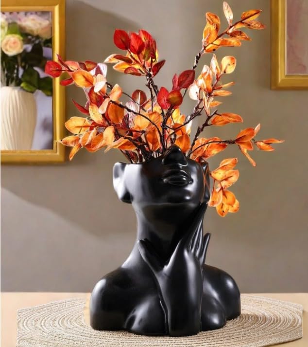 SATYAM KRAFT 1 Pcs Resin Vase for Home Decor | Decorative Flower P...