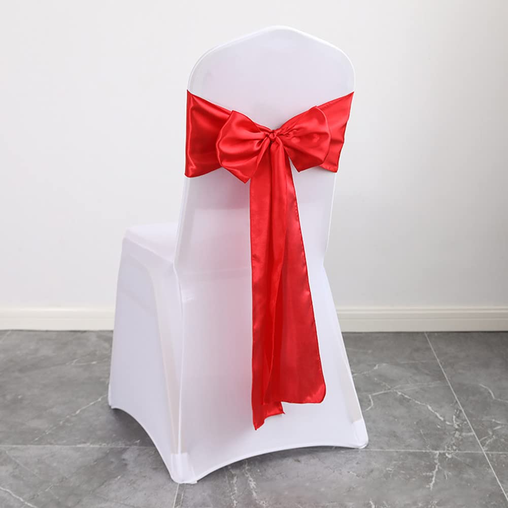 ERRVA Decorazione per sedie da matrimonio, telai per sedie, fasce per nodi, fiocchi per sedie per decorazioni per sedie per eventi, banchetti, feste di matrimonio, viola