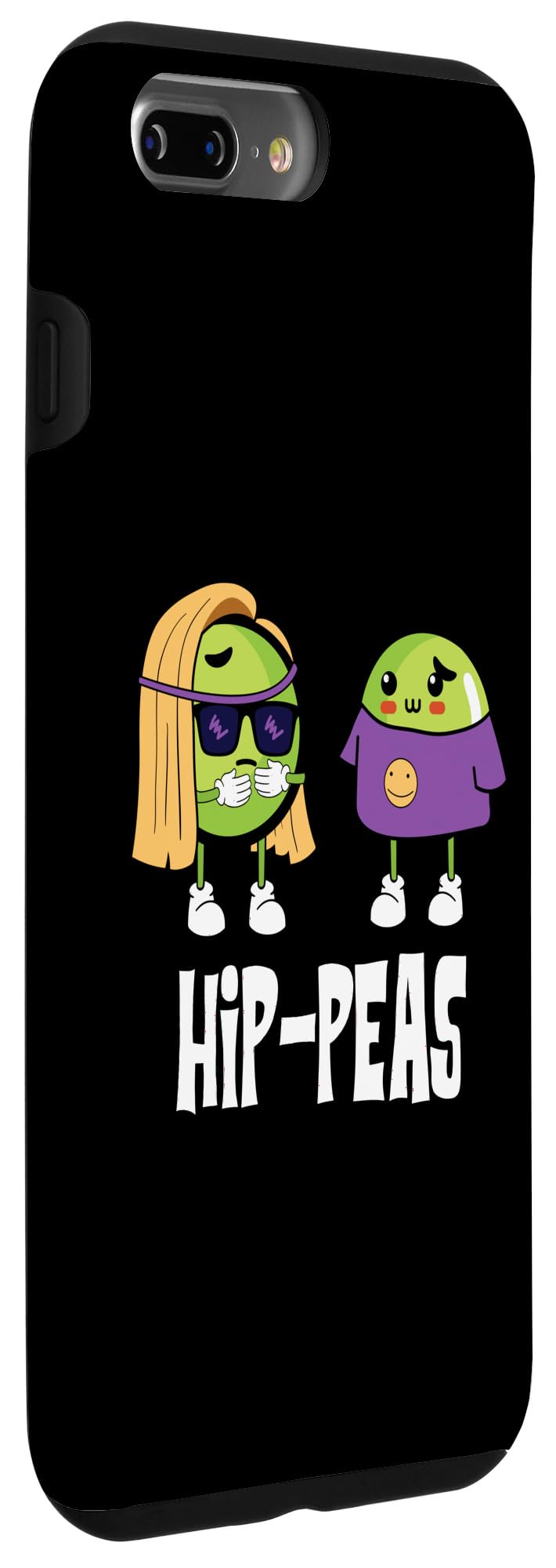 iPhone 7 Plus/8 Plus Funny Hip Peas with Cool Expressions Case - Image 3