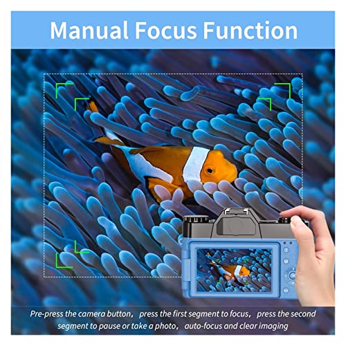 Appareil photo numérique 4K avec objectif macro et écran rabattable