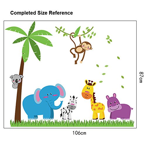 Winhappyhome, adesivi murali rimovibili “Animals