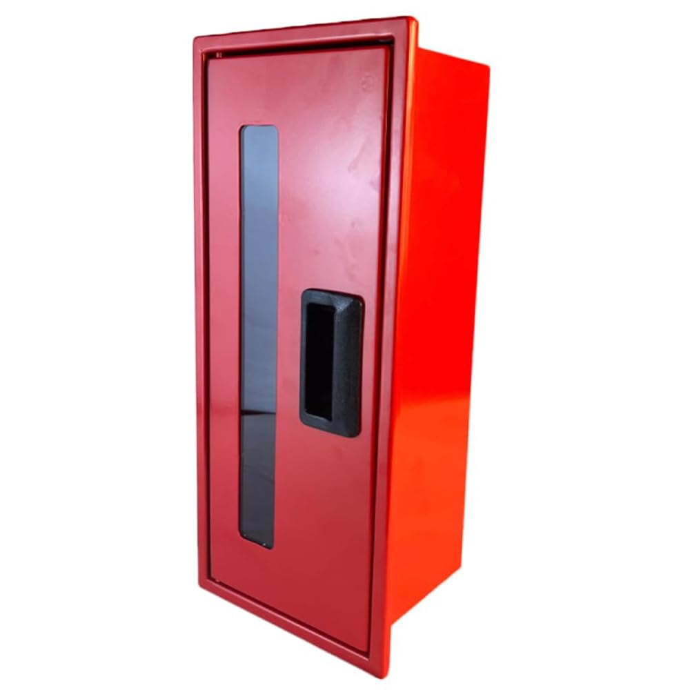Caja de Extintor de Gran Tamaño 58 cm – hasta 6 kg – Armario Extintor Resistente a la Intemperie – Almacenamiento extintor – Cassetta Extintor montada en la pared – Cassetta de Almacenamiento Visible