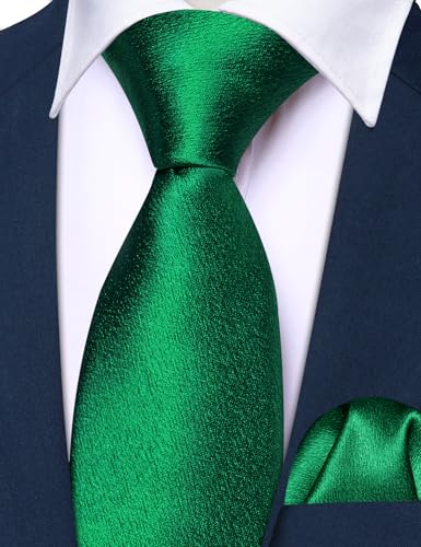 Image of Barry.Wang Boys Ties Pre-Tied Satin Solid Color Kids Tie Pocket Square Set Adjustable Formal Necktie Graduation School