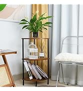 Amazon.com: Ymesiyou 3 Tier Corner Shelf Stand, 28 Inch Rustic