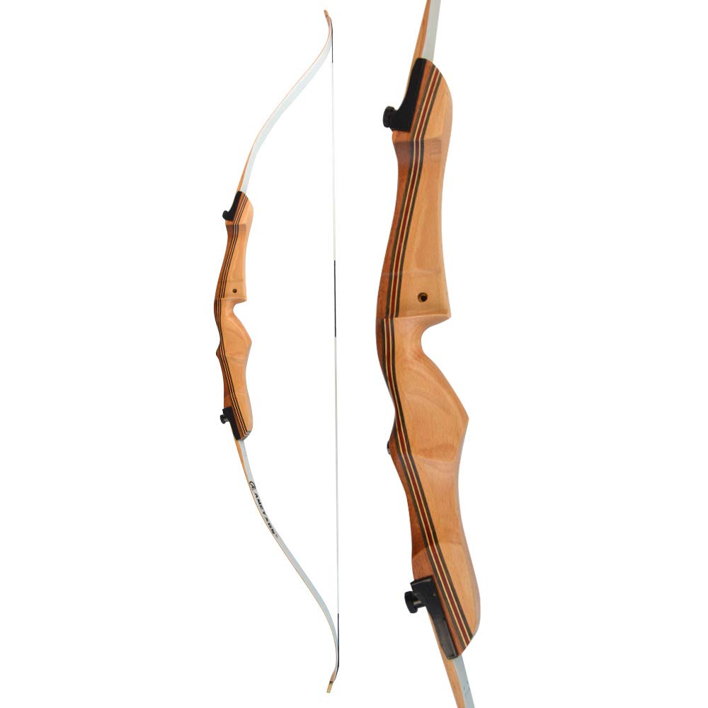 FQH 68'' Archery Recurve Bow Set 16-38 lbs Takedown Recurve bow for Adult Beginner Youngster for Outdoor Hunting Target Arrow Practice Shooting Set Accessories (Only the Bow, 32 LBS)