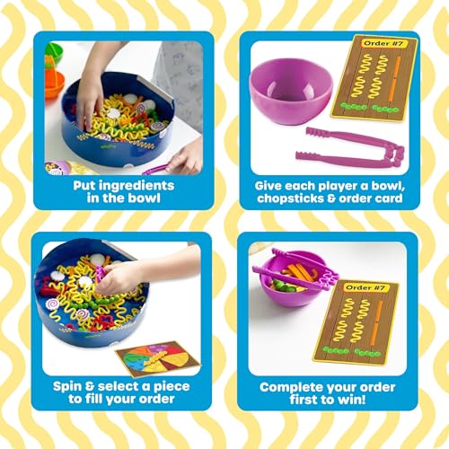 Learning Resources Noodle Knockout! Fine Motor Game,Fine Motor Skills Toys, 67 Pieces, Ages 4+ - Image 6