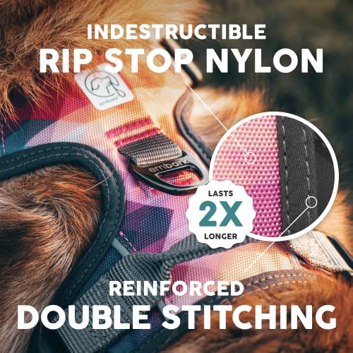 Embark Urban Dog Harness, No Pull Dog Harness With 2 Leash Clips, Dog Harness For Medium Dogs No Pull. Front & Back With Control Handle, Adjustable Black Dog Vest, Soft & Padded For Comfort #TOP1