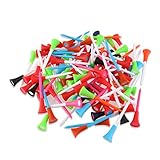 SAFIGLE プラスチック製ゴルフティー 耐久性のあるティーペグ 軽量で壊れにくい練習用ツール ゴルファー向けアクセサリー ピッチフォーク機能付き