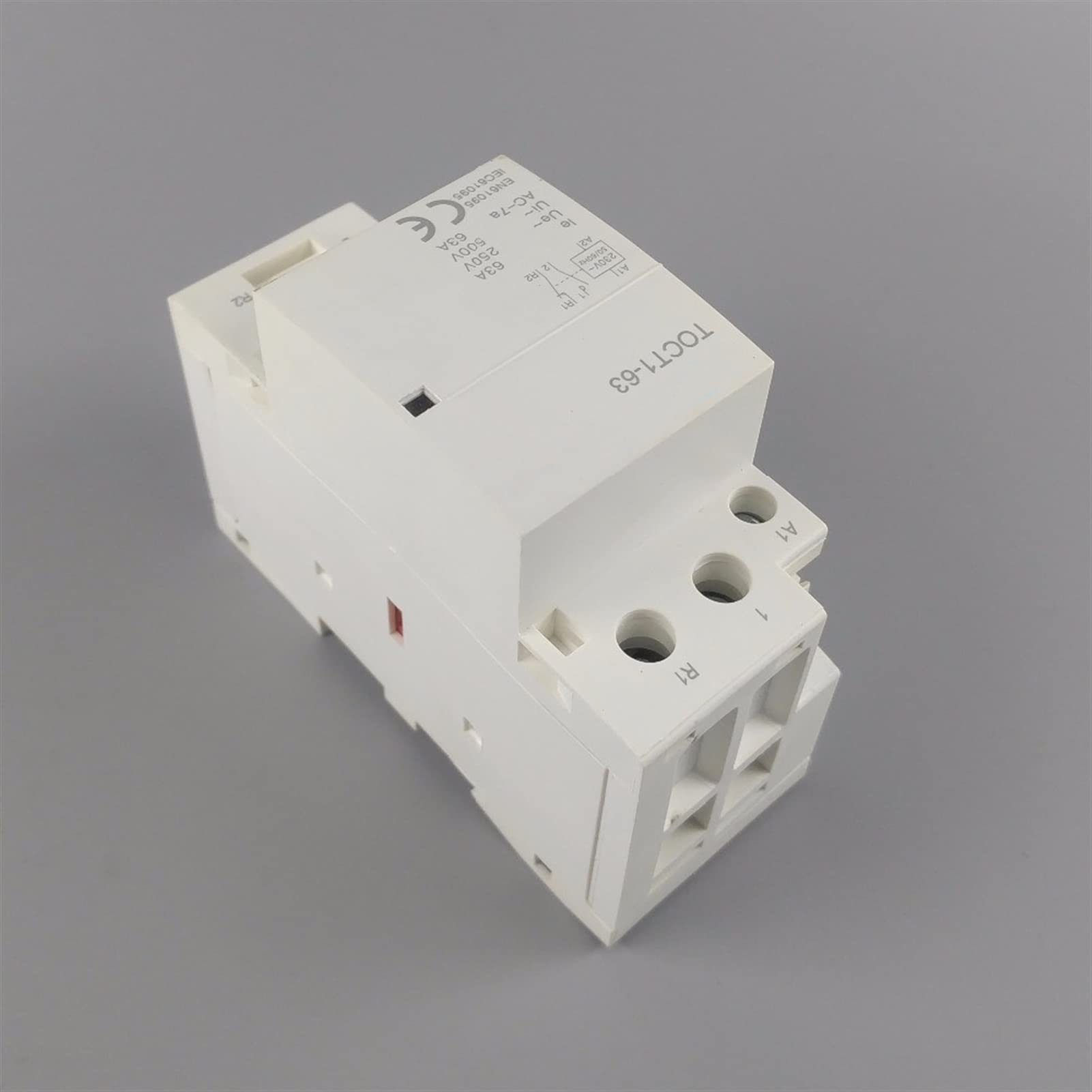 PAKMEZ Stycznik TECT1 2P 63A 1NC 1NO 220V/230V 50/60Hz Szyna DIN Styczniki modułowe AC do użytku domowego Przemysłowe instalacje elektryczne Elektryczność przemysłowa