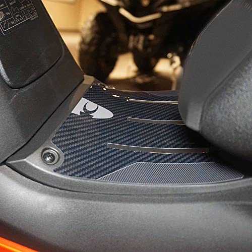 labelbike - 3D Gel Resin Sticker Scooter Central Footboard Protection Compatible with Kymco DTX 360 125 300 350
