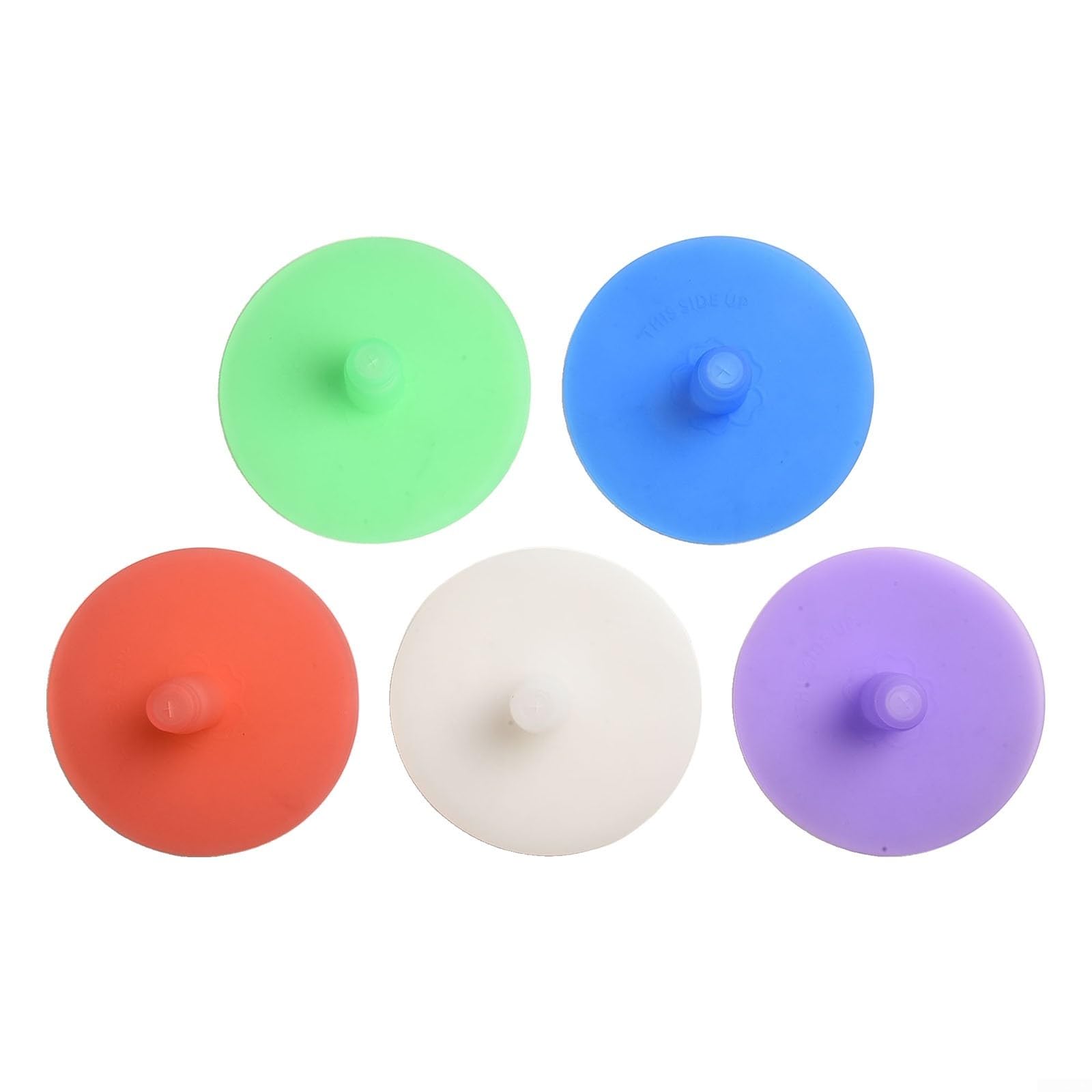 5 Pack 86mm Silicone Fermentation Lids Set for Wide Mouth Jars Leak Proof Airlock Covers for Pickle Vegetable Ferment Storage(A)