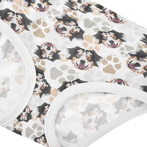 Girls' Underwear Australian Shepherd Dog Cotton Stretch Comfort Toddler Panties4