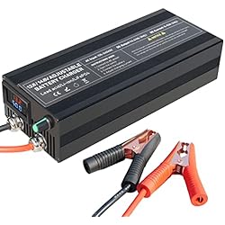 Cargador de batería lifepo4 de 14.6v 50a mantenedor Inteligente con regulador de Corriente portátil, Adecuado para baterías de Carga de Hierro de Litio lifepo4 de 14.6v