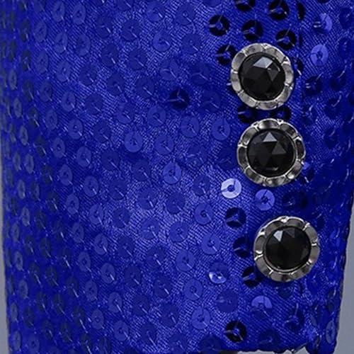 Men's Shiny Sequins Blazer Party Dinner Prom One Button Suit Jacket Tuxedo Coat4