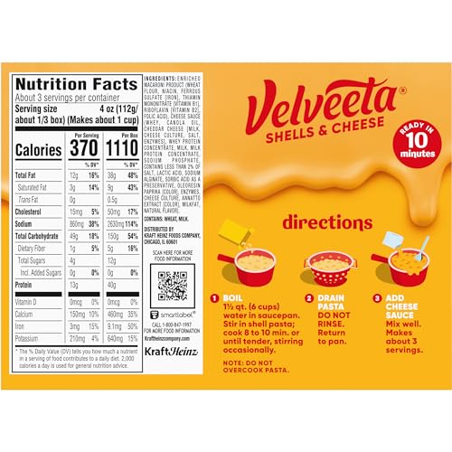 Image of Velveeta Shells and Cheese Mac and Cheese Dinner, Original, 12 oz
