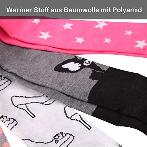 L&K-II 27258, set van 6 gebreide panty's voor meisjes