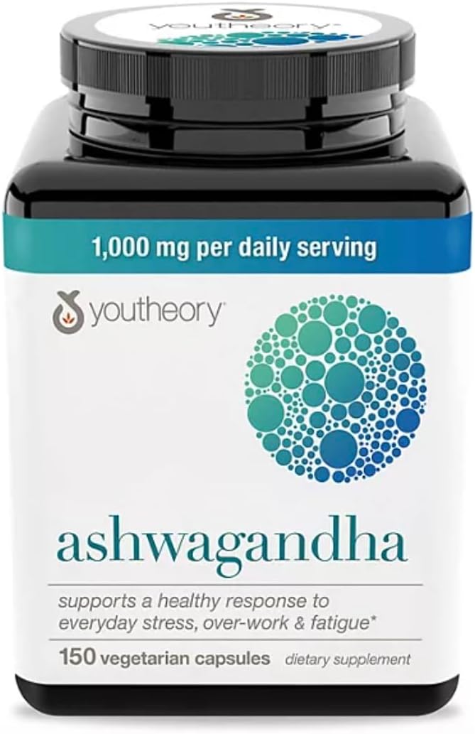 Ashwagandha 1000 MG Stress Formula 150 Vegetarian Capsules